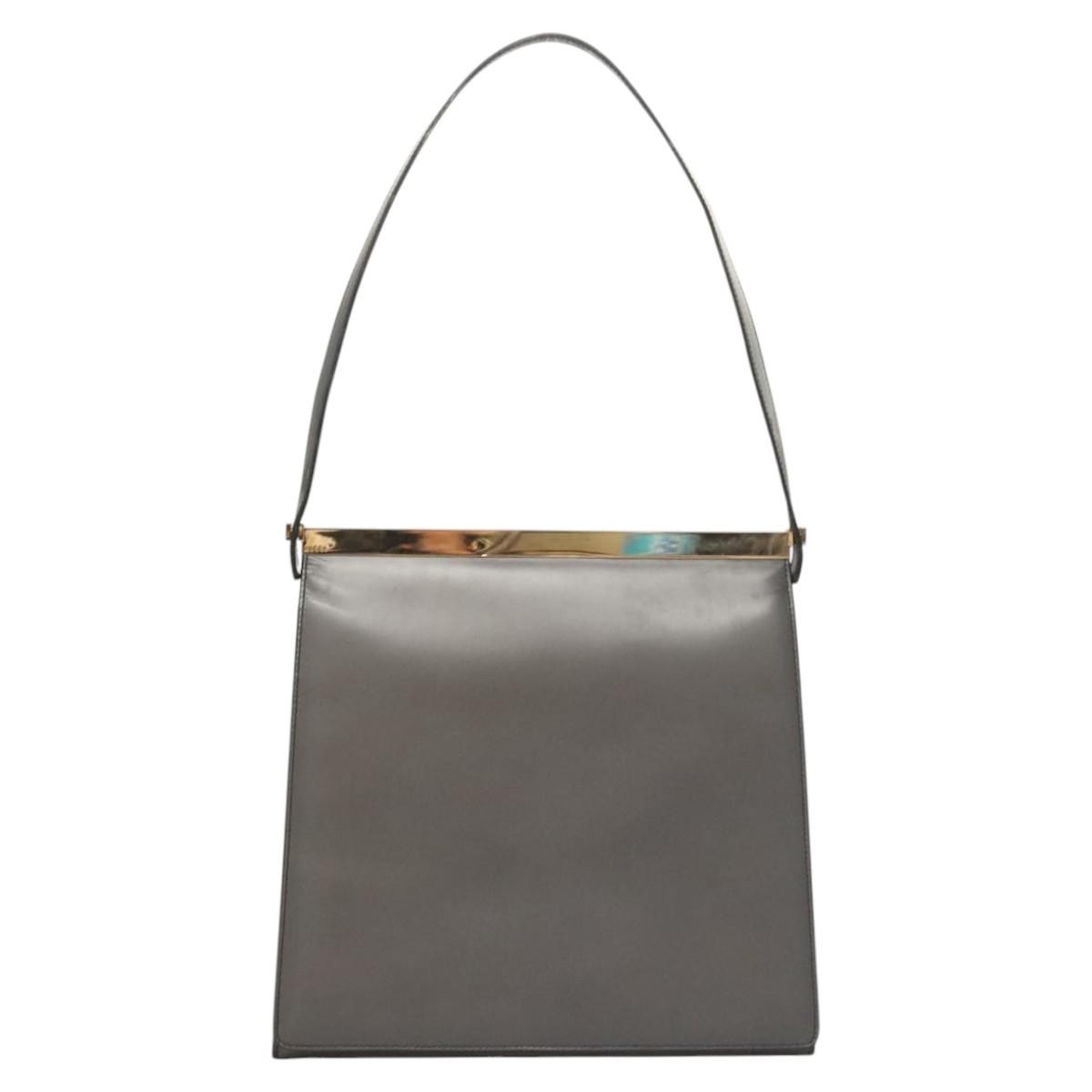 Gucci Shoulder Leather Brown Leather Shoulder Bag Bag (Pre-Owned)