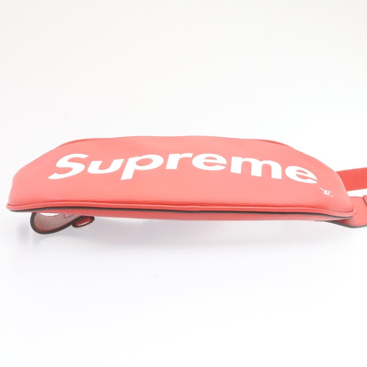 Louis Vuitton Louis Vuitton X Supreme Waist Epi Leather Red Leather Bag (Pre-Owned)