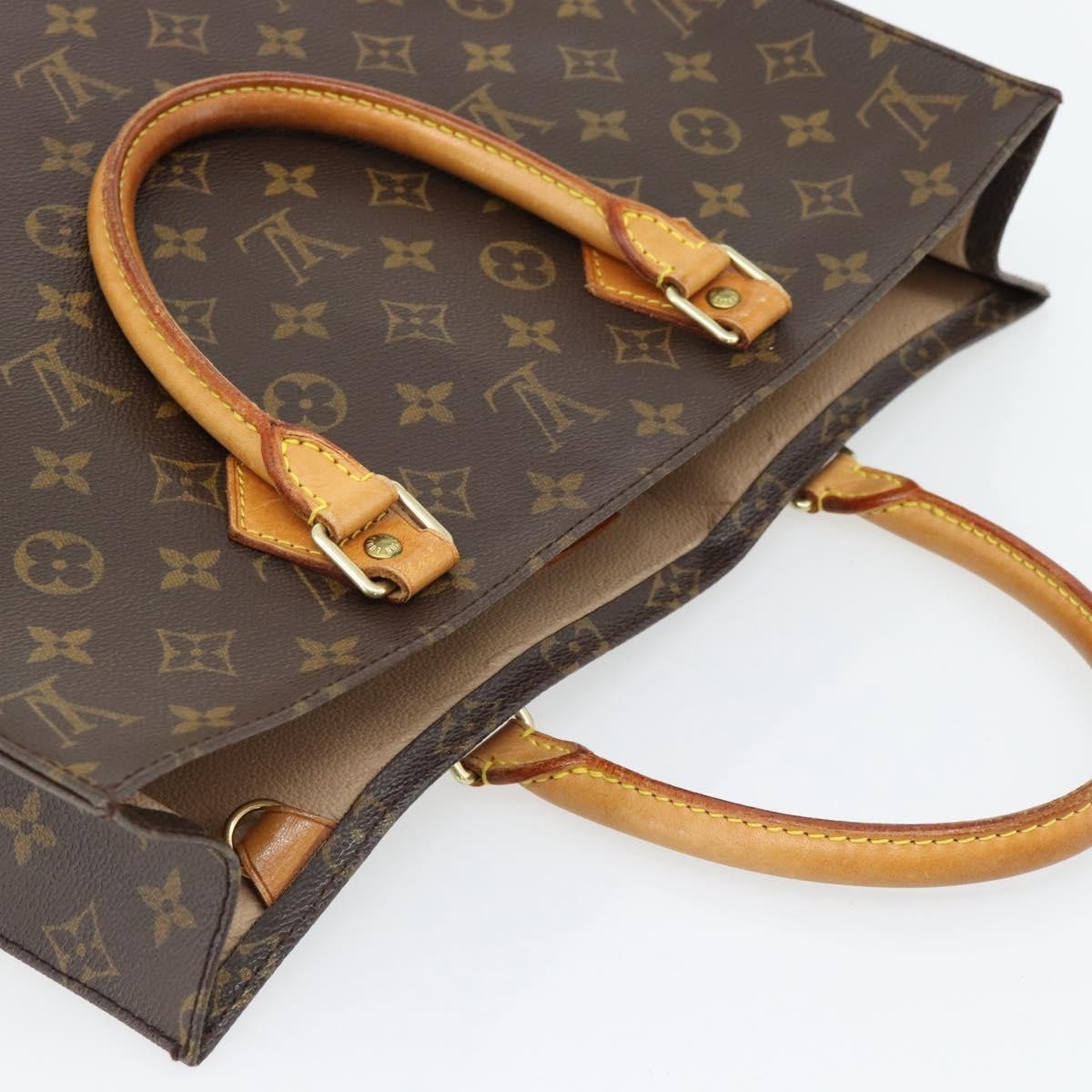 Louis Vuitton Vintage Sac Plat Monogram Canvas Brown Canvas Handbag (Pre-Owned)
