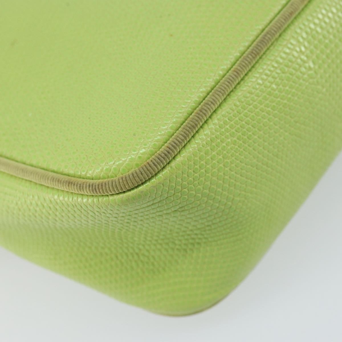 Salvatore Ferragamo Vala Leather Green Leather Shoulder Bag Bag (Pre-Owned)