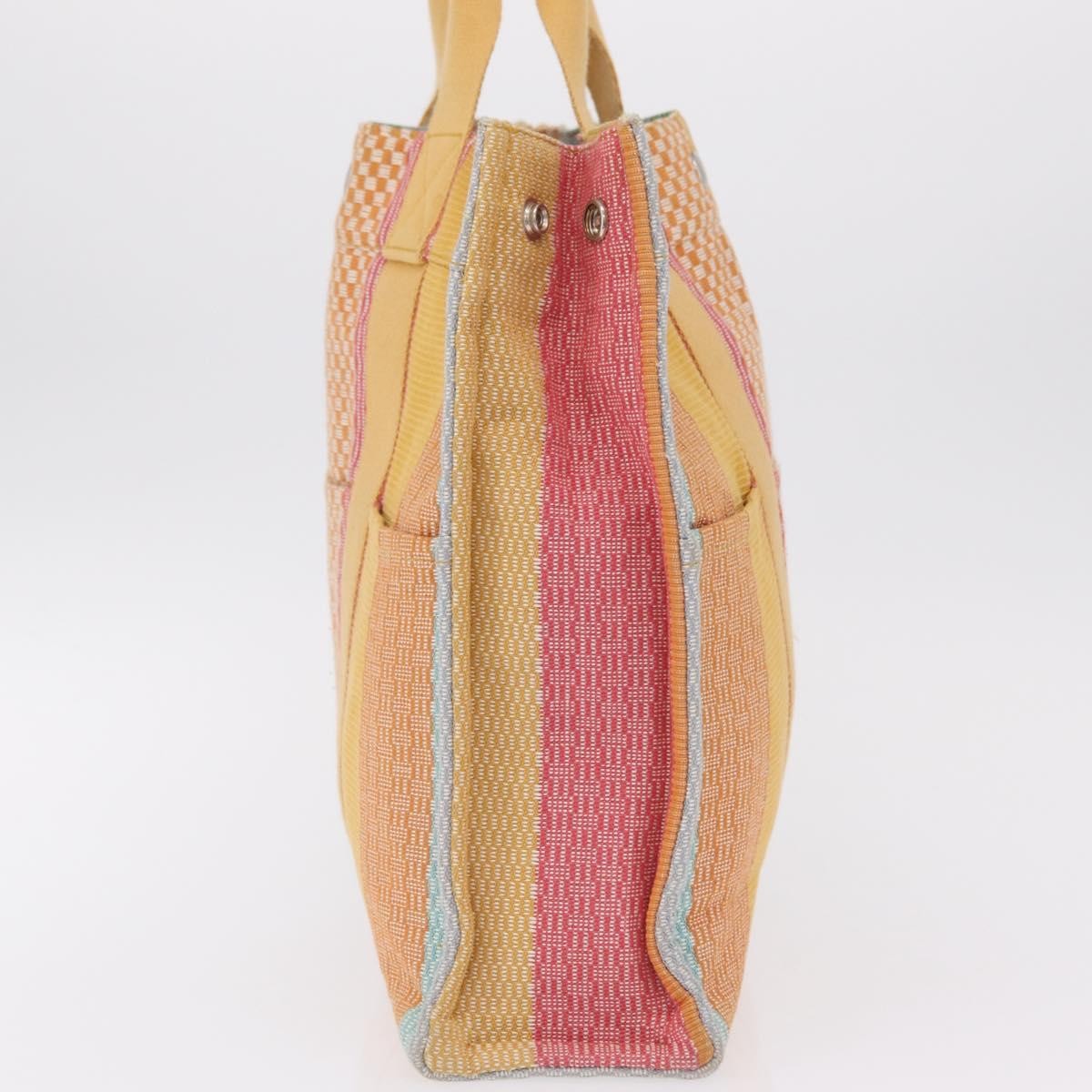 Hermes Fourre Tout Multicolor Toile Multicolour Canvas Tote Bag Bag (Pre-Owned)