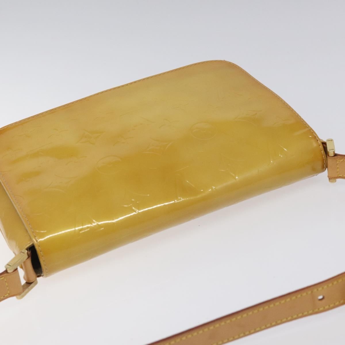 Louis Vuitton Thompson Street Monogram Vernis Beige Patent_Leather Shoulder Bag Bag (Pre-Owned)