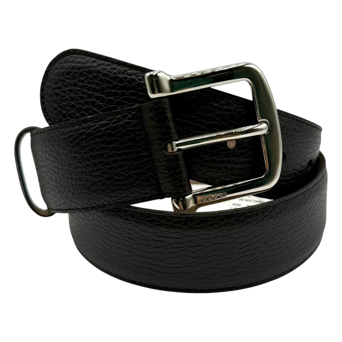 Gucci Women's Dark Brown Leather sz 80/32 Belt W/Silver Buckle