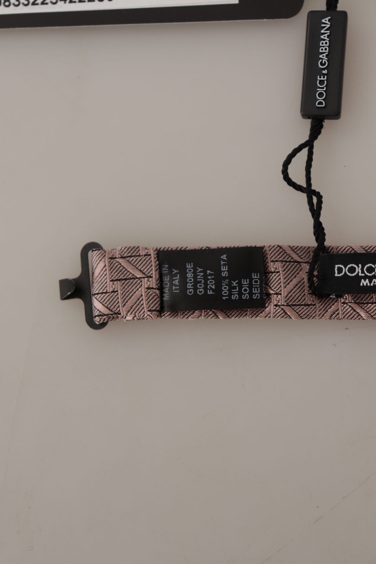 Dolce & Gabbana Brown Fantasy Print Adjustable Neck Papillon Bow Men's Tie