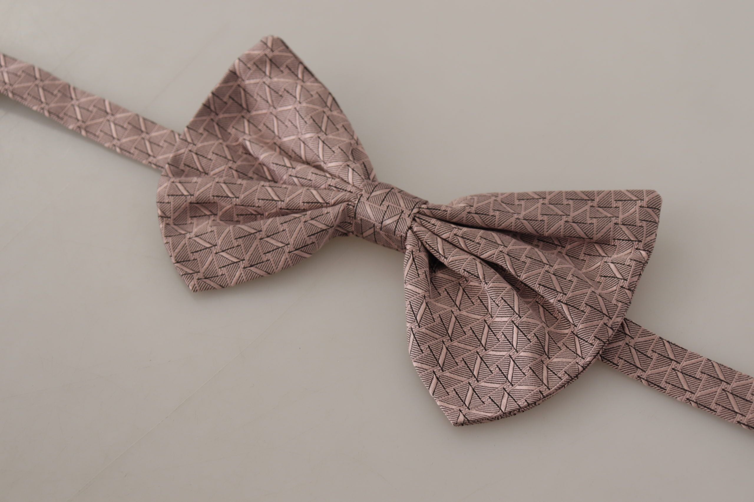 Dolce & Gabbana Brown Fantasy Print Adjustable Neck Papillon Bow Men's Tie