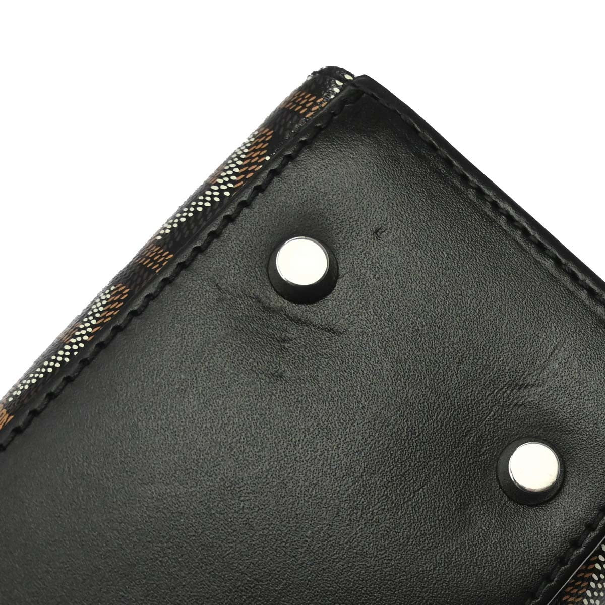 Goyard Comores Coated Canvas Black Canvas Tote Bag Bag (Pre-Owned)
