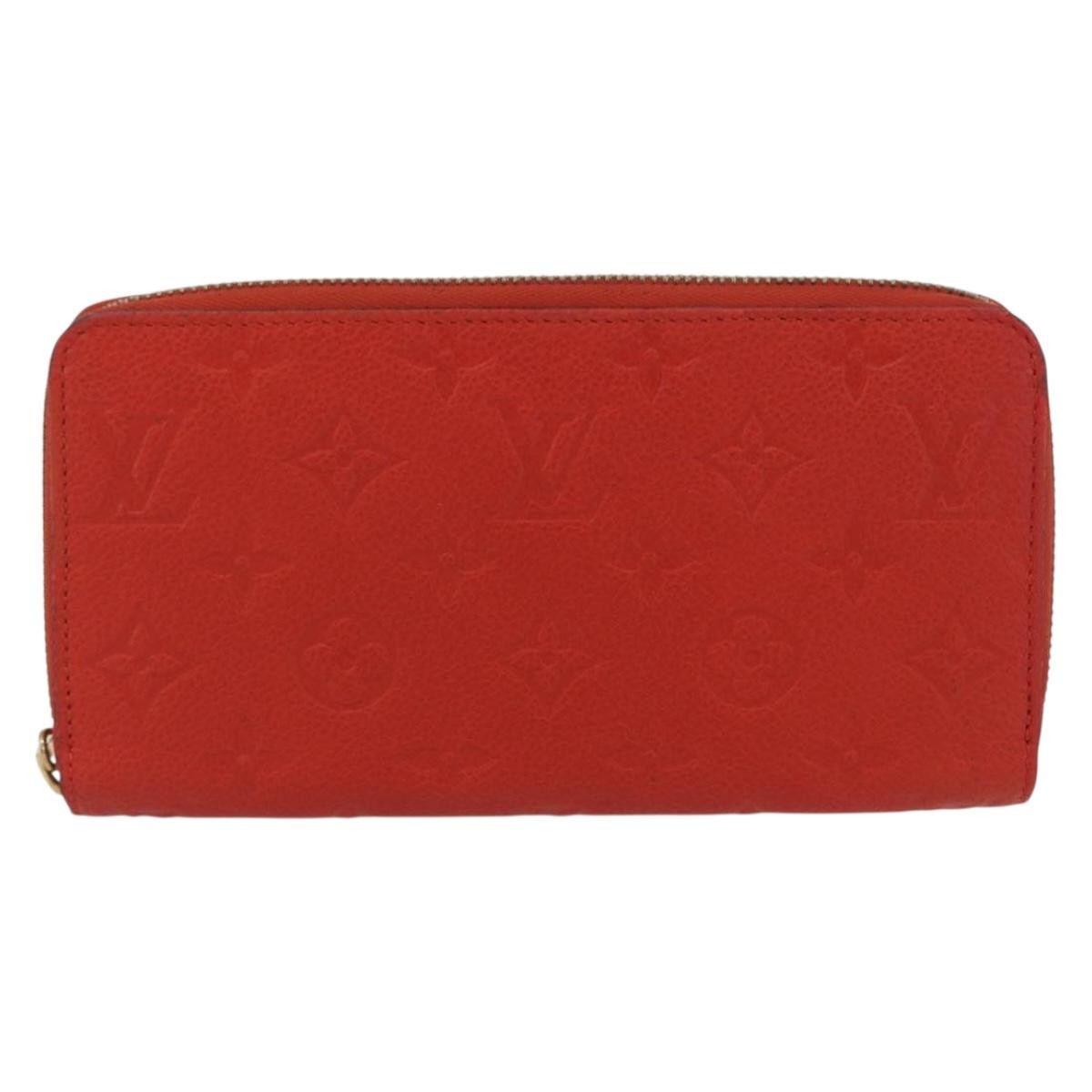 Louis Vuitton Portefeuille Zippy Monogramme Empreinte Monogramme Empreinte Orange Leather Wallets Accessory (Pre-Owned)