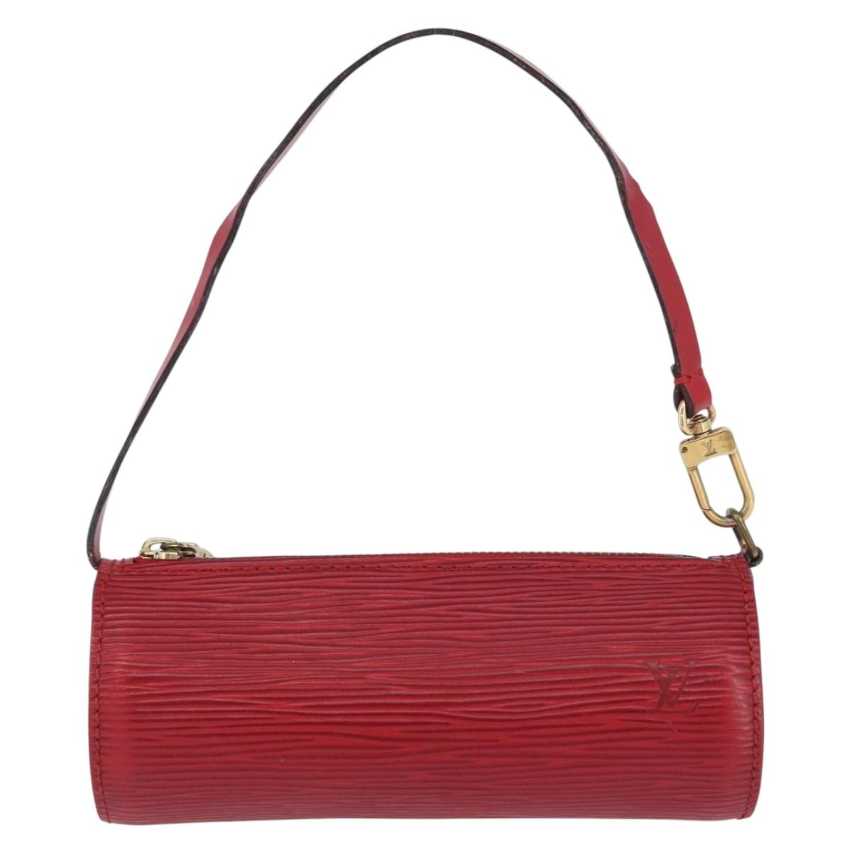 Louis Vuitton Soufflot Pochette Epi Leather Red Leather Clutche & Pouche Bag (Pre-Owned)