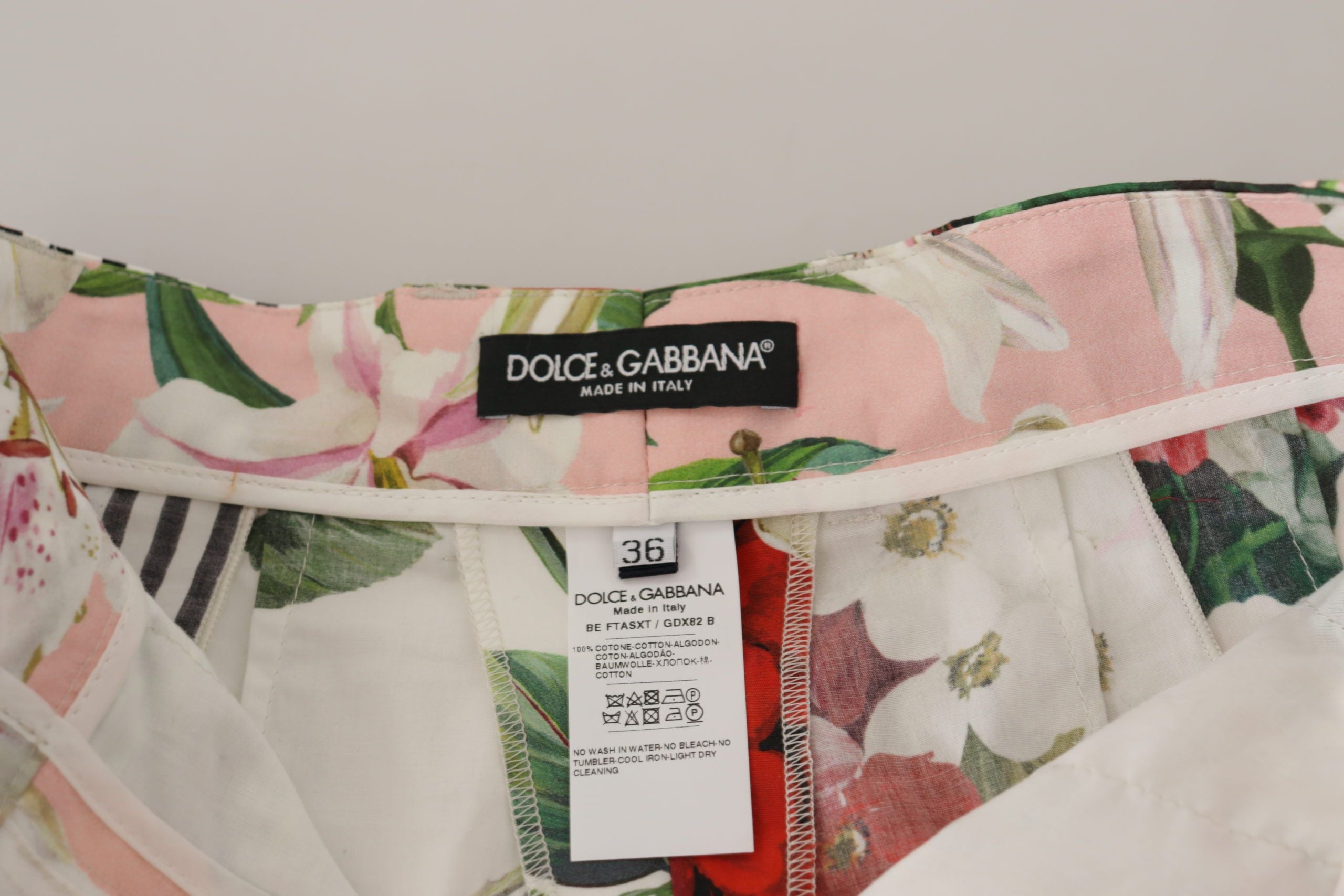 Dolce & Gabbana Multicolor High Waist Hot Pants Women's Shorts