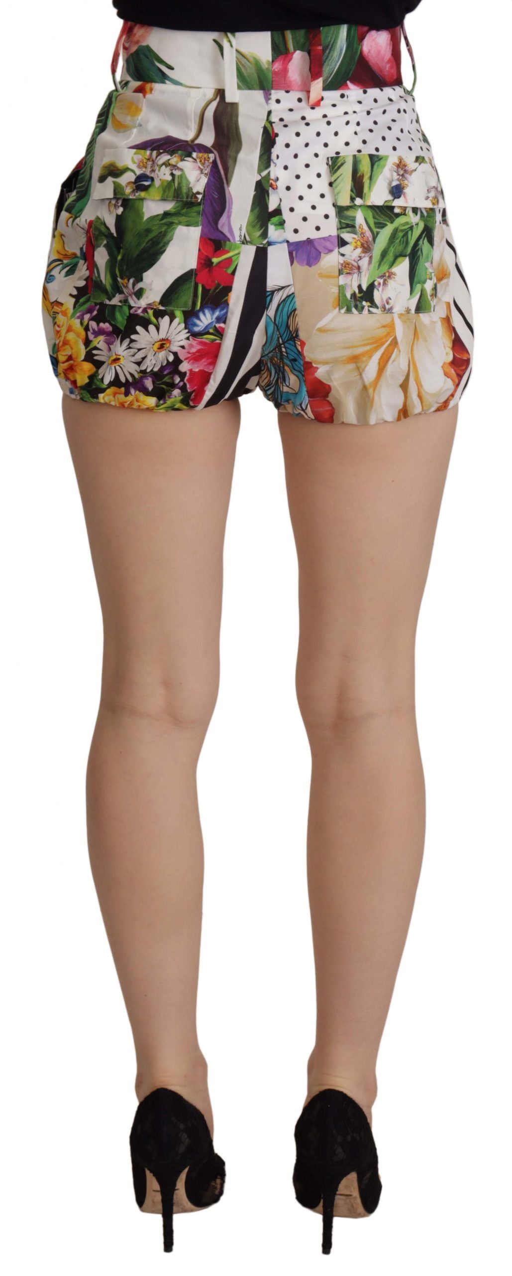 Dolce & Gabbana Multicolor High Waist Hot Pants Women's Shorts