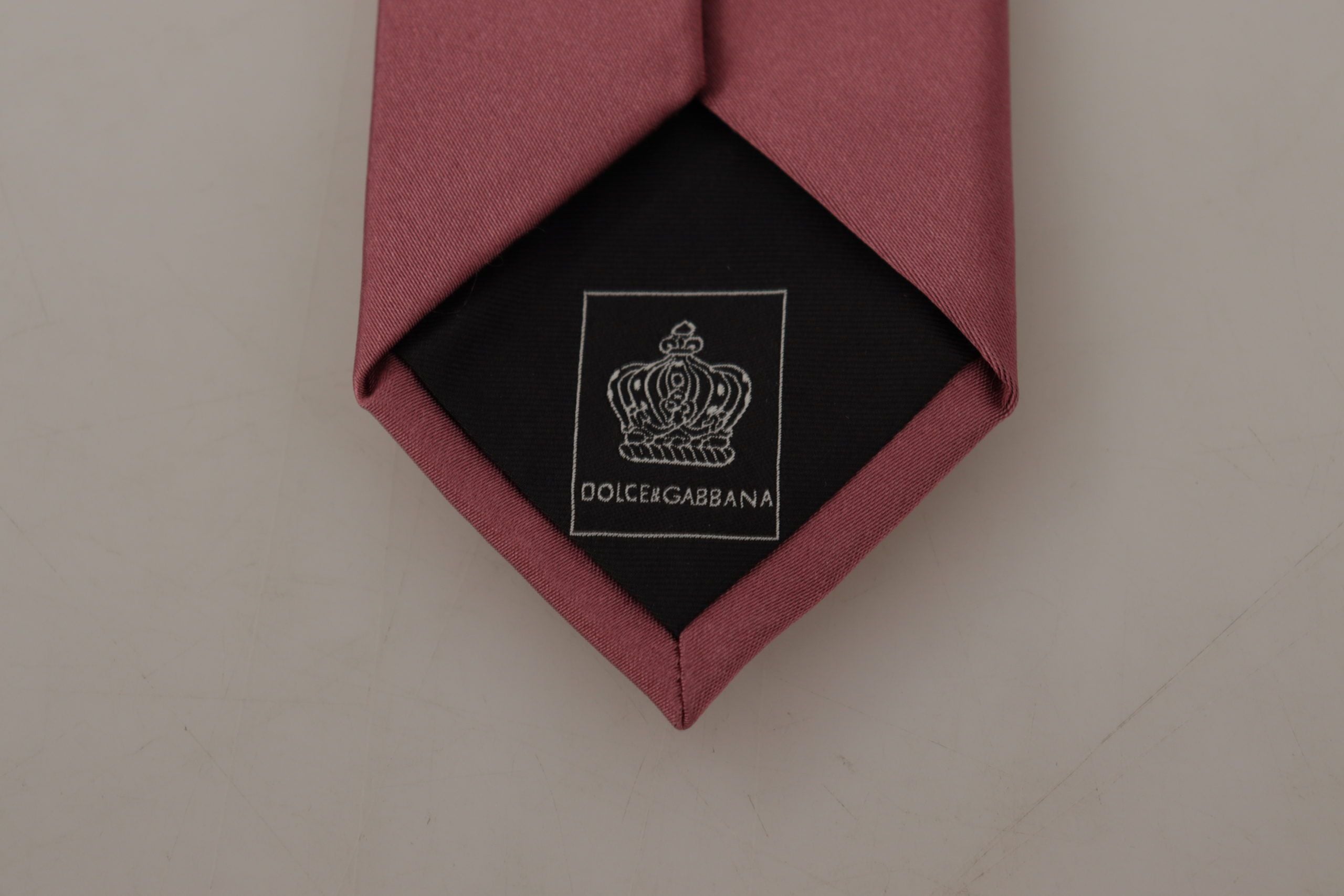 Dolce & Gabbana Elegant Pink Silk Bow Men's Tie