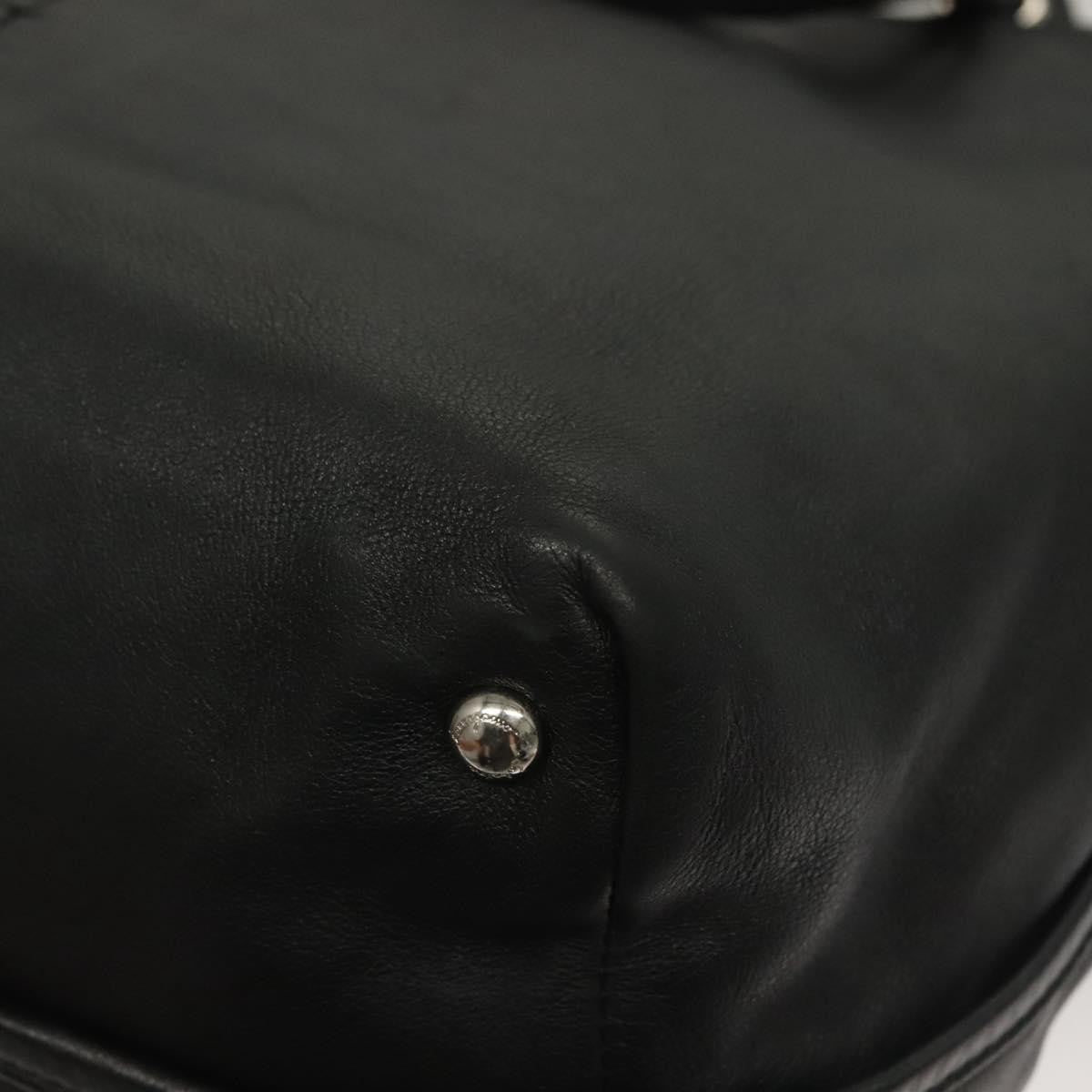 Salvatore Ferragamo Vara Bow Tote Leather Black Leather Tote Bag Bag (Pre-Owned)