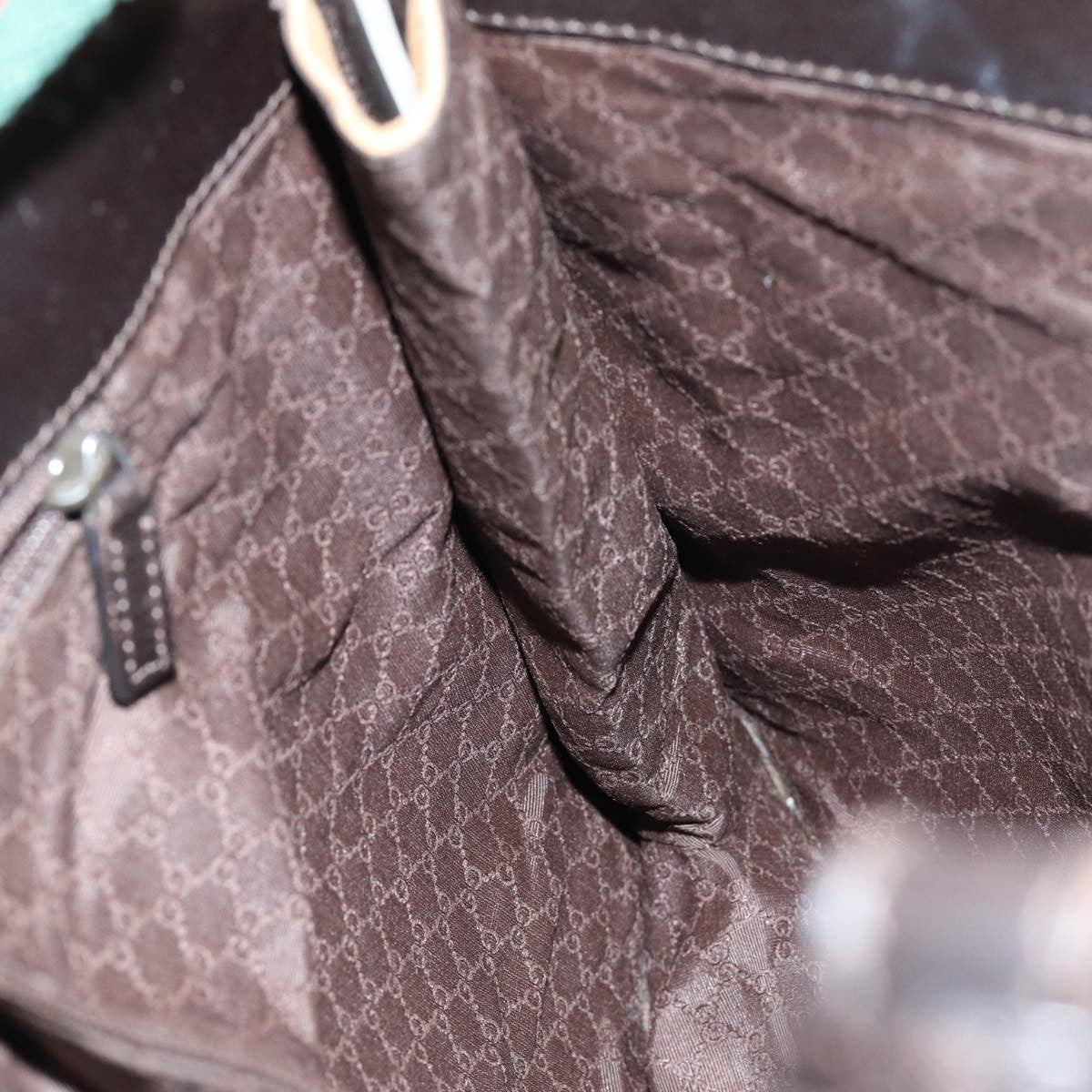 Gucci Vintage Canvas Beige Canvas Shoulder Bag Bag (Pre-Owned)