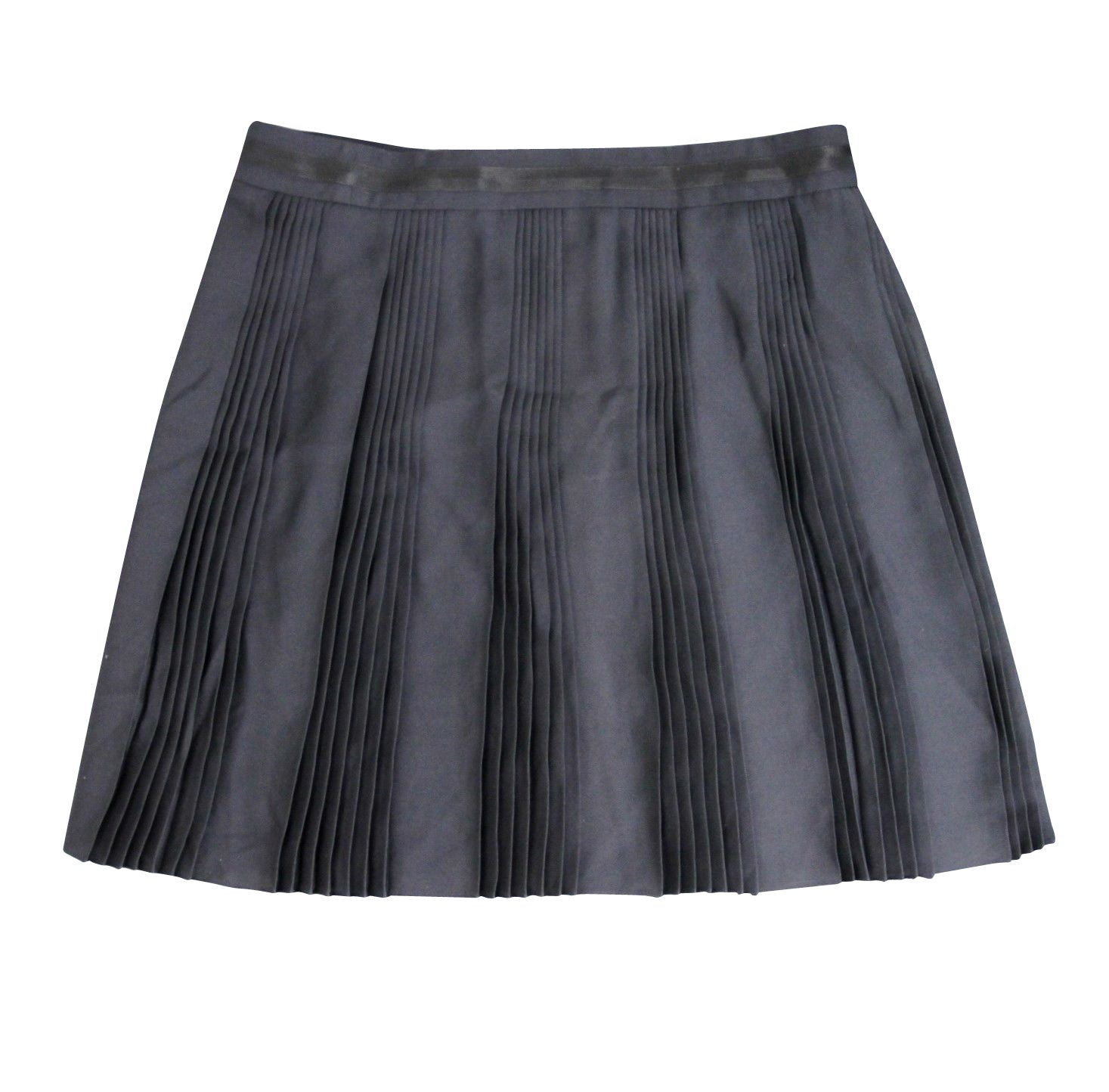 Gucci Women's Black Silk Elastane Runway Pleated Skirt