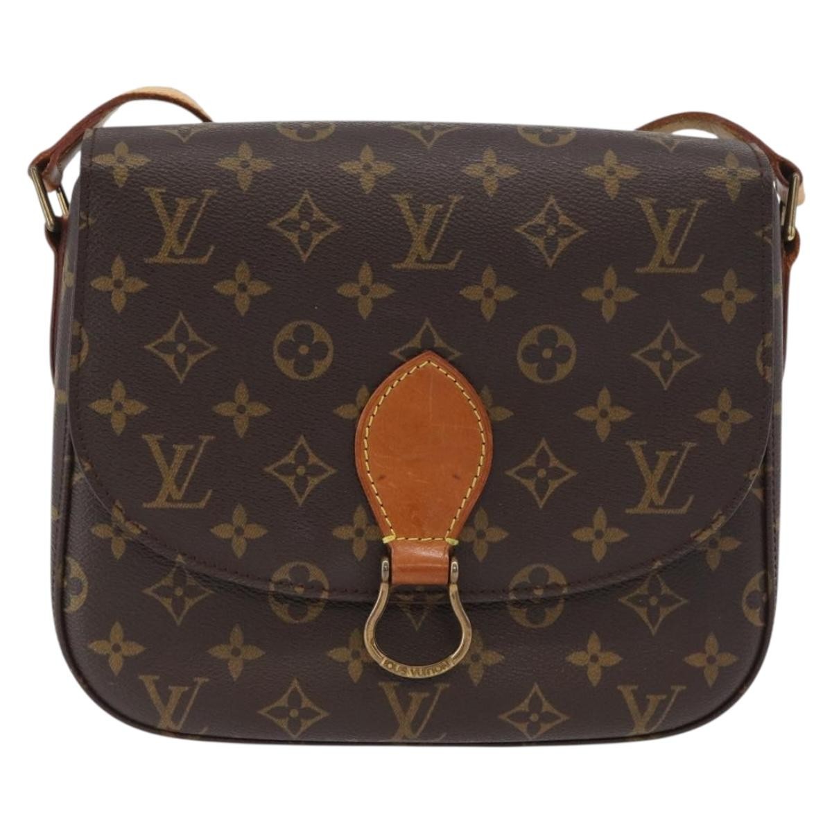 Louis Vuitton Saint Cloud Monogram Canvas Brown Canvas Handbag (Pre-Owned)