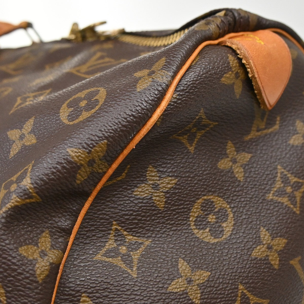 Louis Vuitton Keepall Monogram Brown Canvas Travel Bag Bag (Pre-Owned)