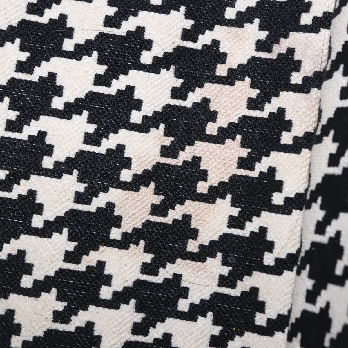 Christian Dior Book Houndstooth Canvas Black Canvas Tote Bag Bag (Pre-Owned)