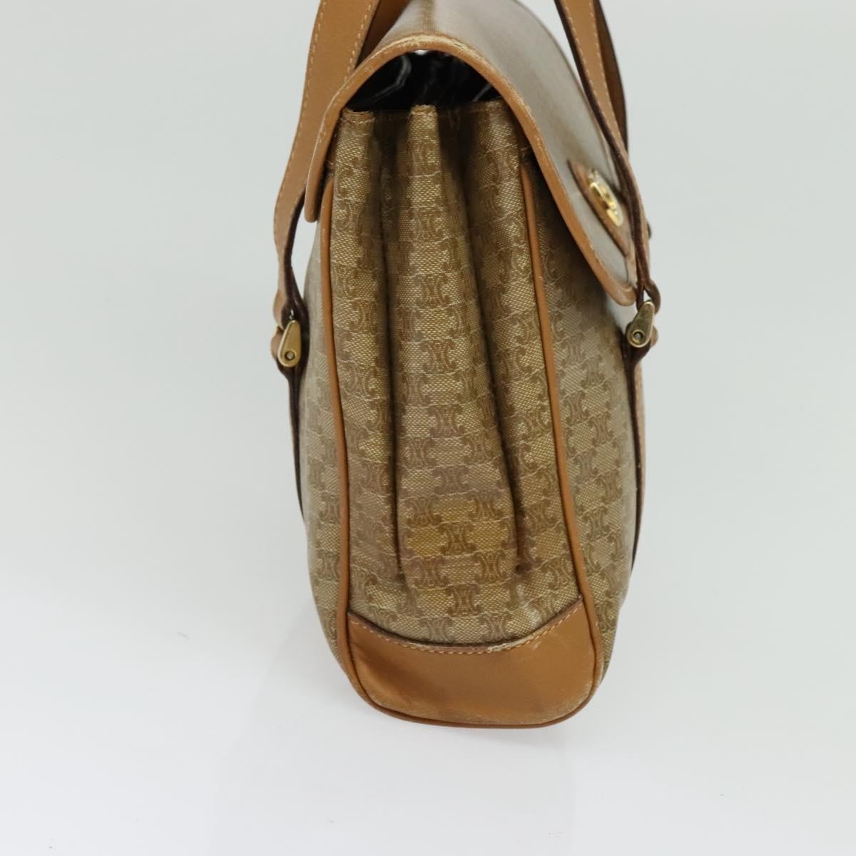 Celine Vintage Macadam Canvas Beige Canvas Bag (Pre-Owned)