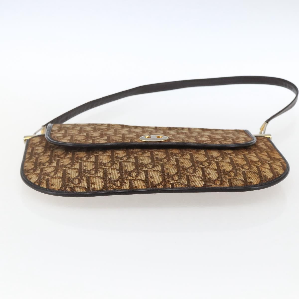 Christian Dior Vintage Trotter Canvas Brown Canvas Shoulder Bag Bag (Pre-Owned)