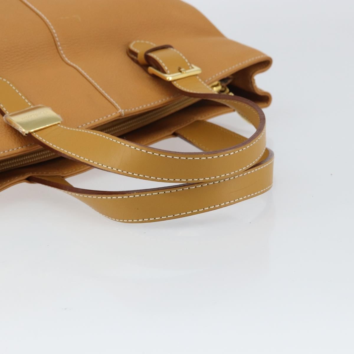 Burberry Vintage Leather Beige Leather Tote Bag Bag (Pre-Owned)