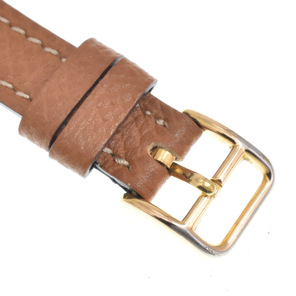 Hermes Arceau Quartz Stainless Steel And Leather Watch (Pre-Owned)