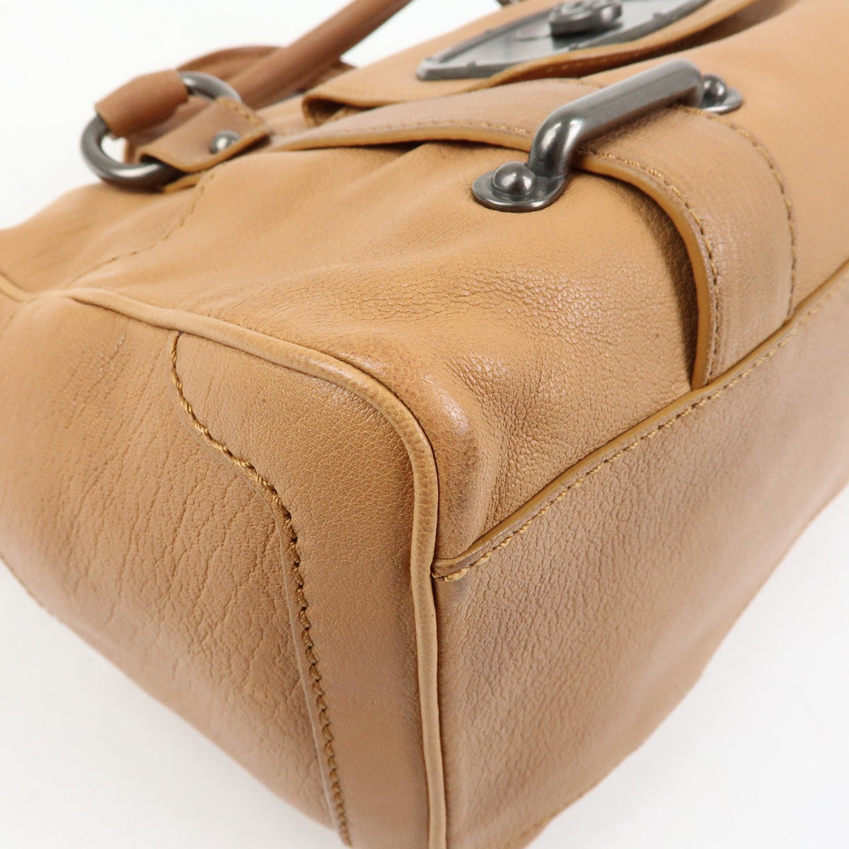 Celine Handbag Leather Brown Leather Handbag (Pre-Owned)