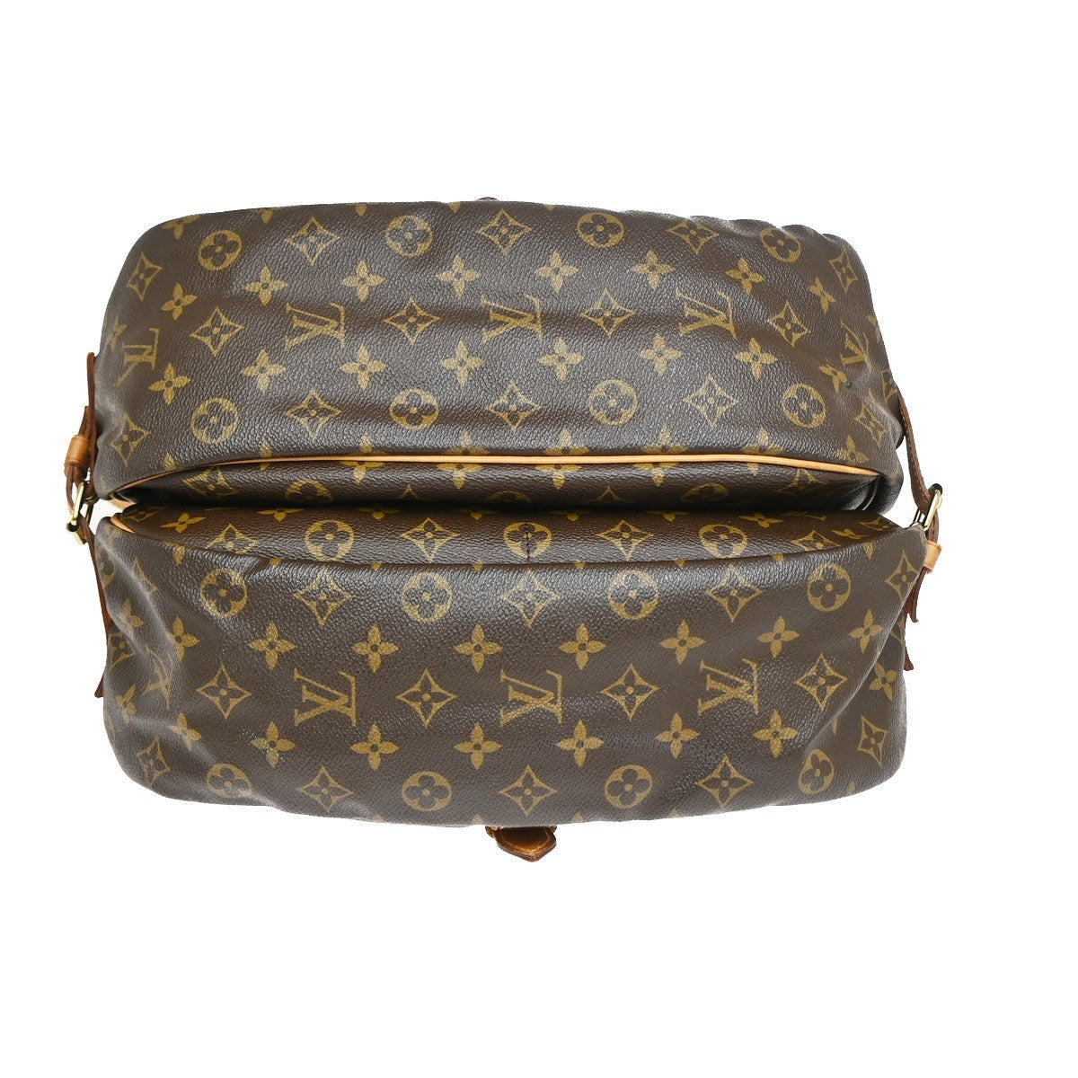 Louis Vuitton Saumur Monogram Canvas Brown Canvas Shoulder Bag Bag (Pre-Owned)