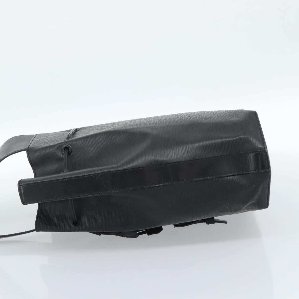 Louis Vuitton Sac A Dos Drawstring Epi Leather Black Leather Shoulder Bag Bag (Pre-Owned)
