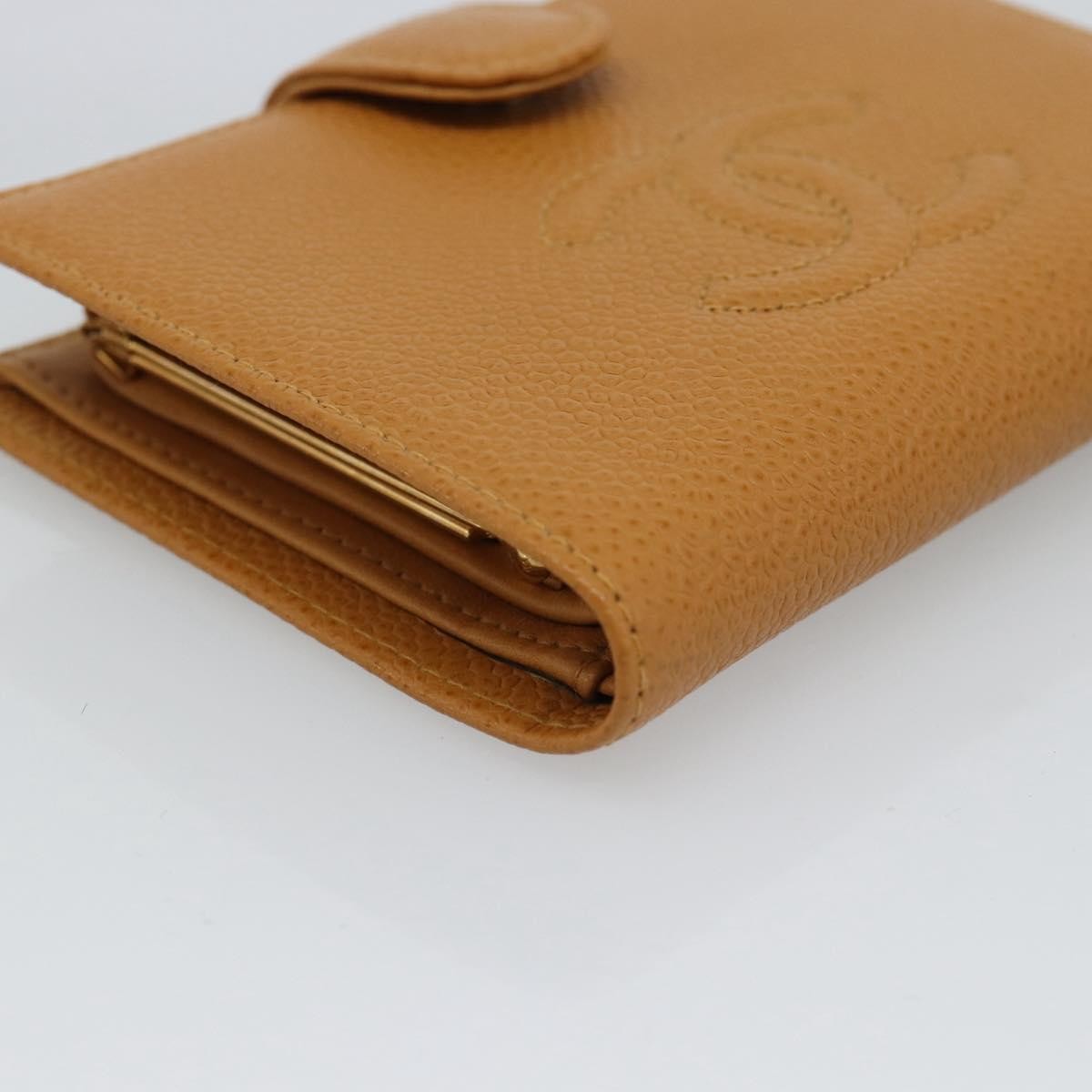 Chanel Timeless Cc French Caviar Brown Leather Wallets Accessory (Pre-Owned)