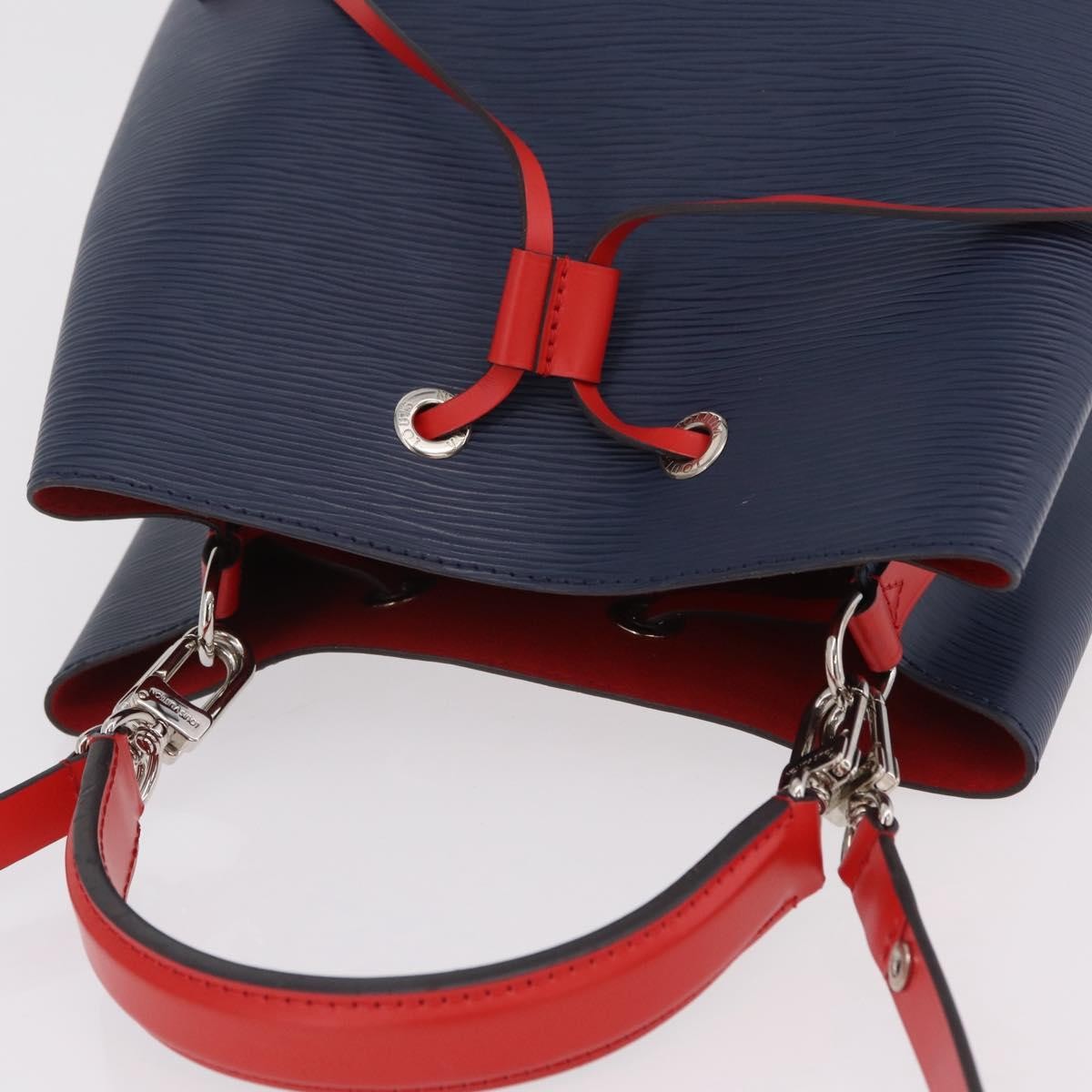 Louis Vuitton Neonoe Limited Edition Colored Damier Navy Leather Handbag (Pre-Owned)