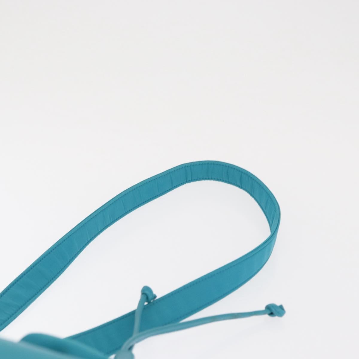 Saint Laurent Vintage Nylon Turquoise Nylon Shoulder Bag Bag (Pre-Owned)