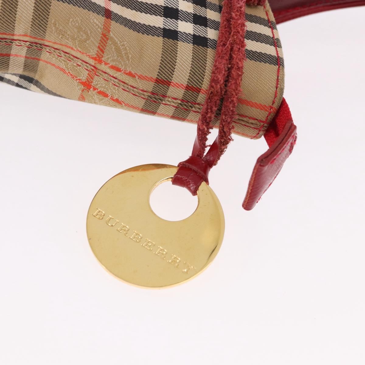 Burberry Nova Check Nova Check Canvas And Leather Beige Canvas Handbag (Pre-Owned)
