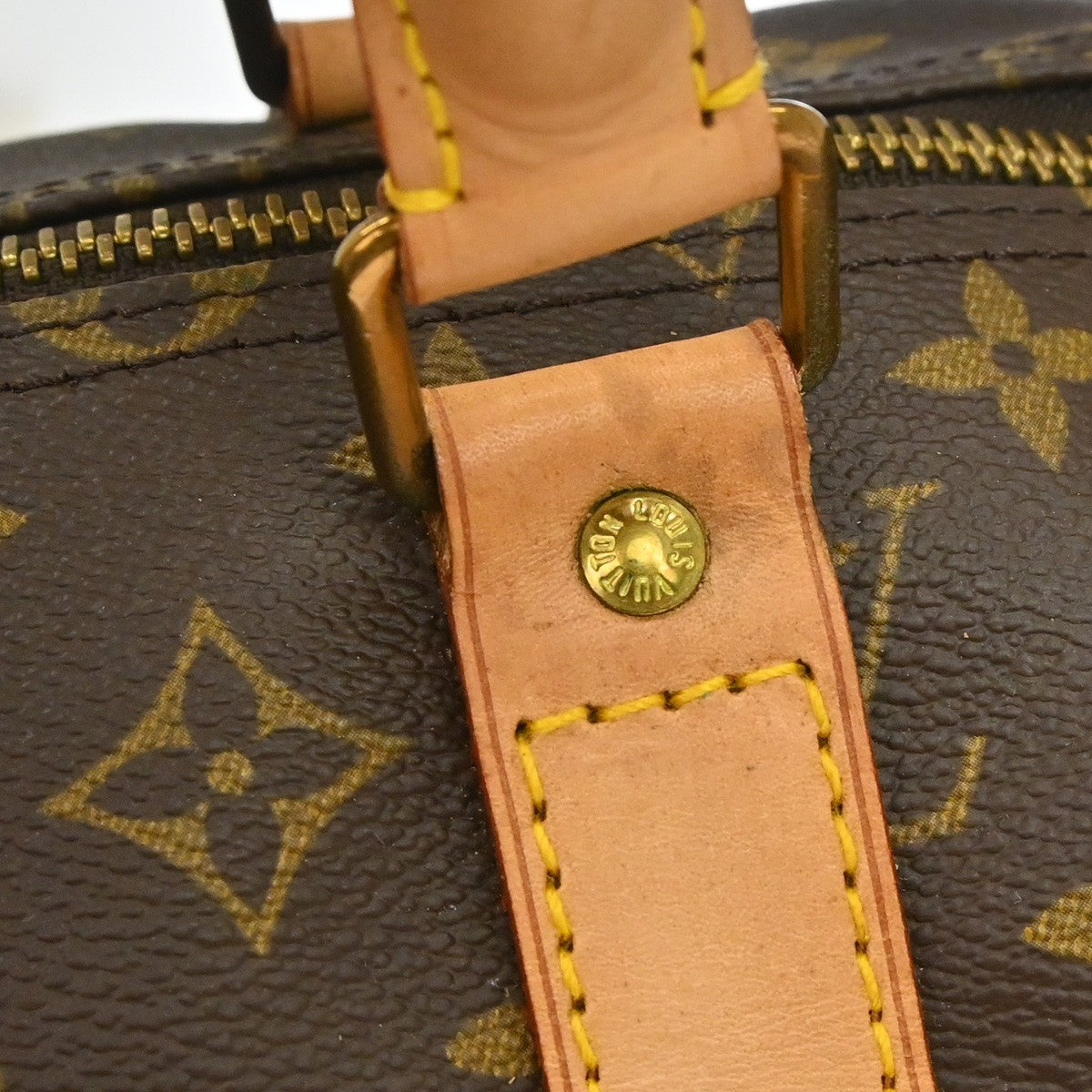 Louis Vuitton Keepall Monogram Brown Canvas Travel Bag Bag (Pre-Owned)