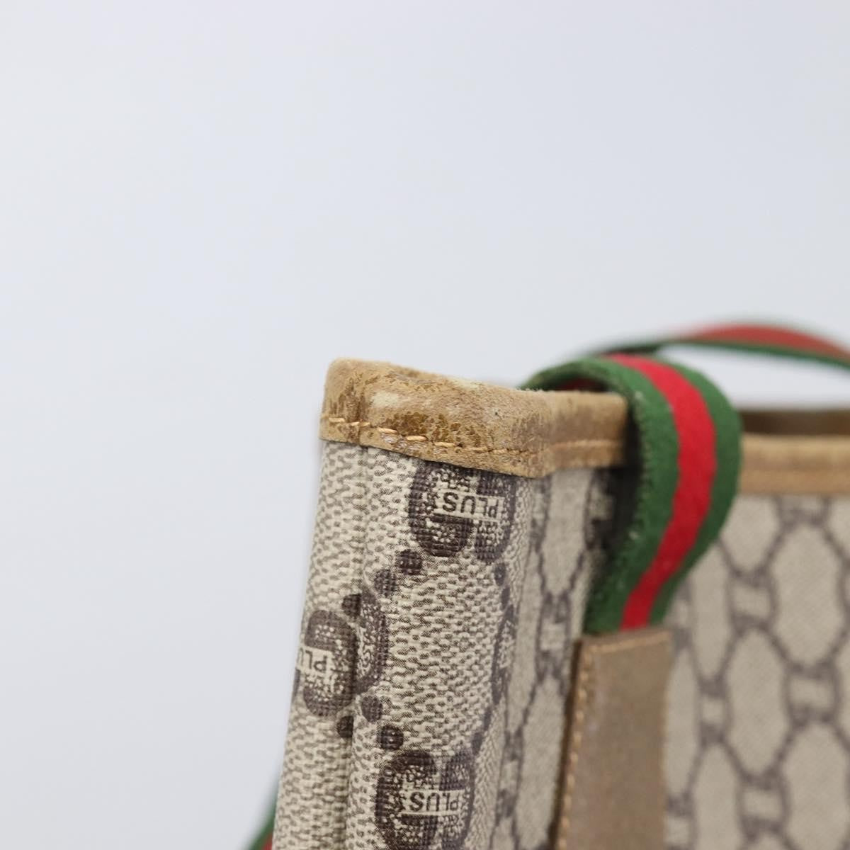 Gucci Ophidia Front Pocket Gg Coated Canvas Beige Canvas Briefcase Bag (Pre-Owned)