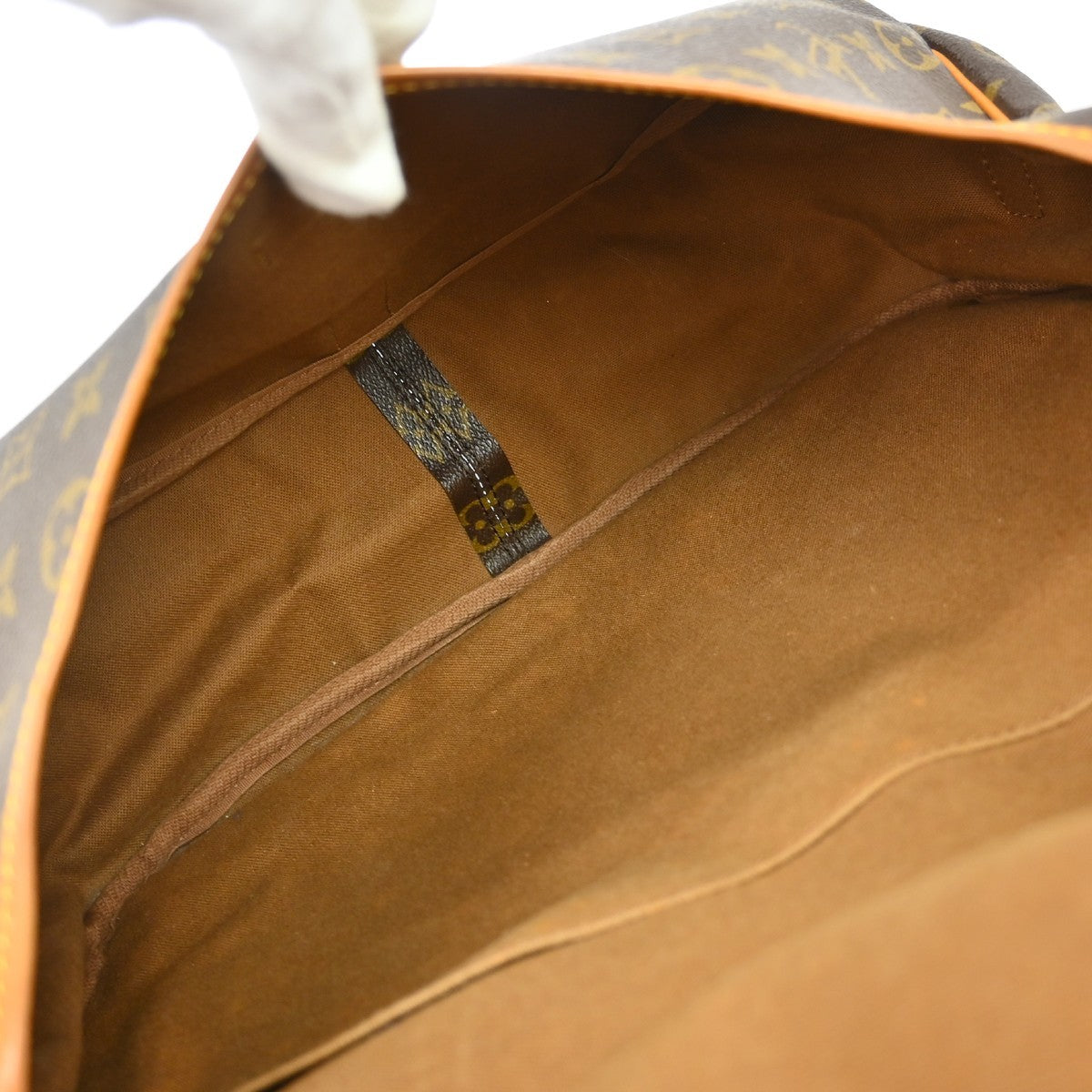 Louis Vuitton Saumur Monogram Canvas Brown Canvas Handbag (Pre-Owned)