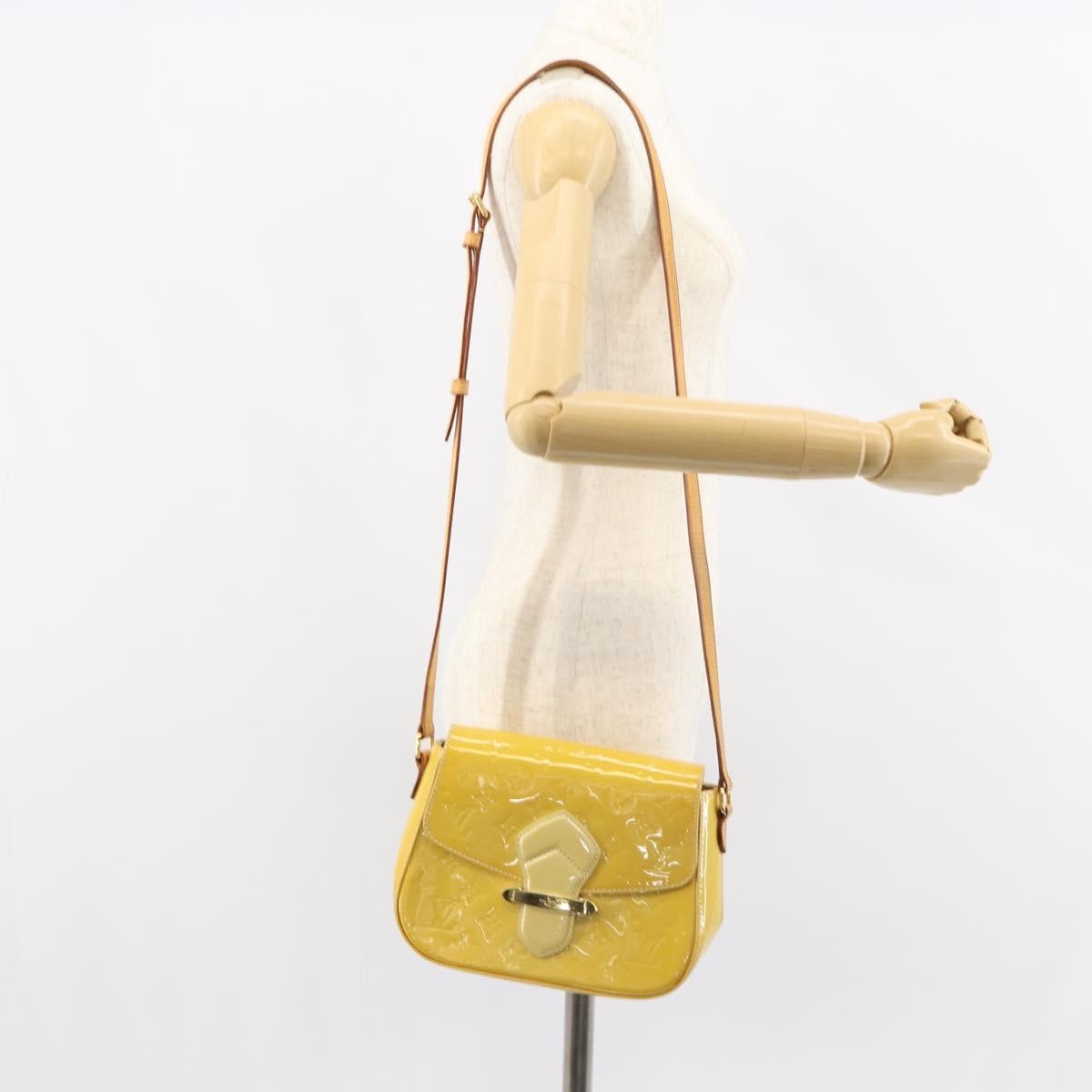 Louis Vuitton Bellflower Monogram Vernis Brown Patent_Leather Handbag (Pre-Owned)