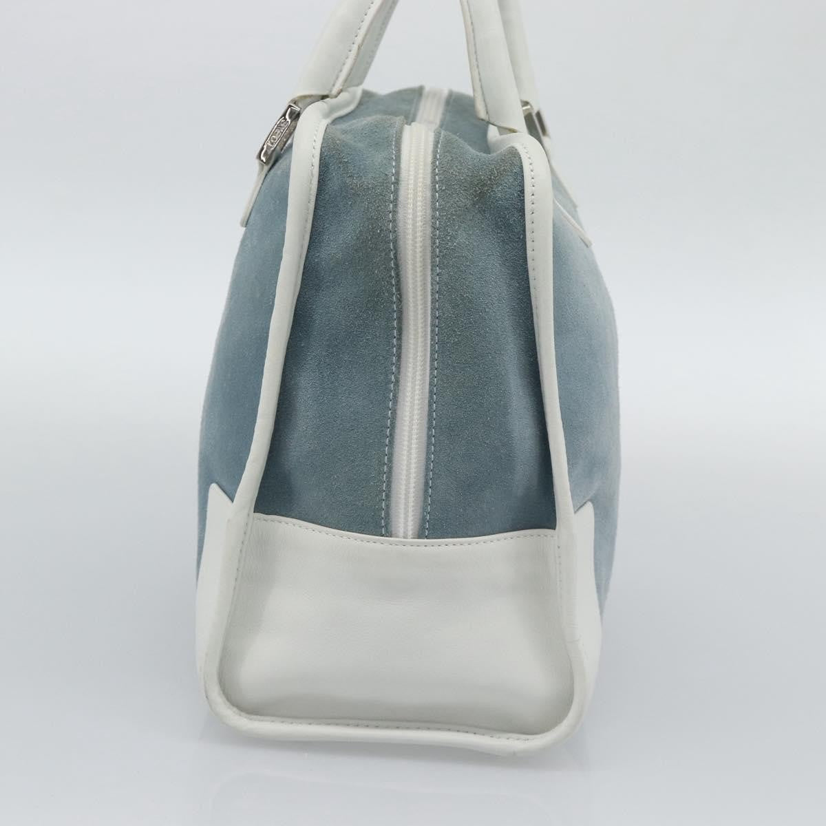 Loewe Amazona Suede Blue Suede Handbag (Pre-Owned)