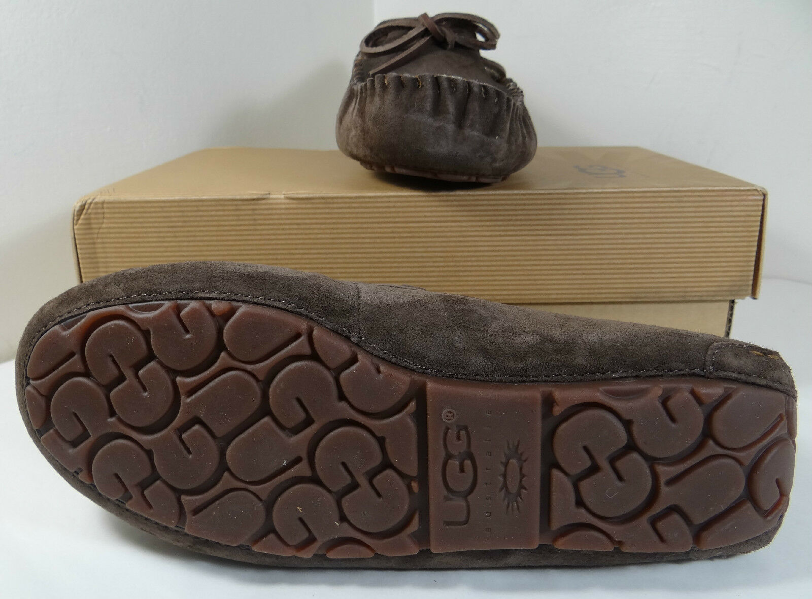 UGG Australia Dakota Shearling Expresso Brown Slipper Moccasins