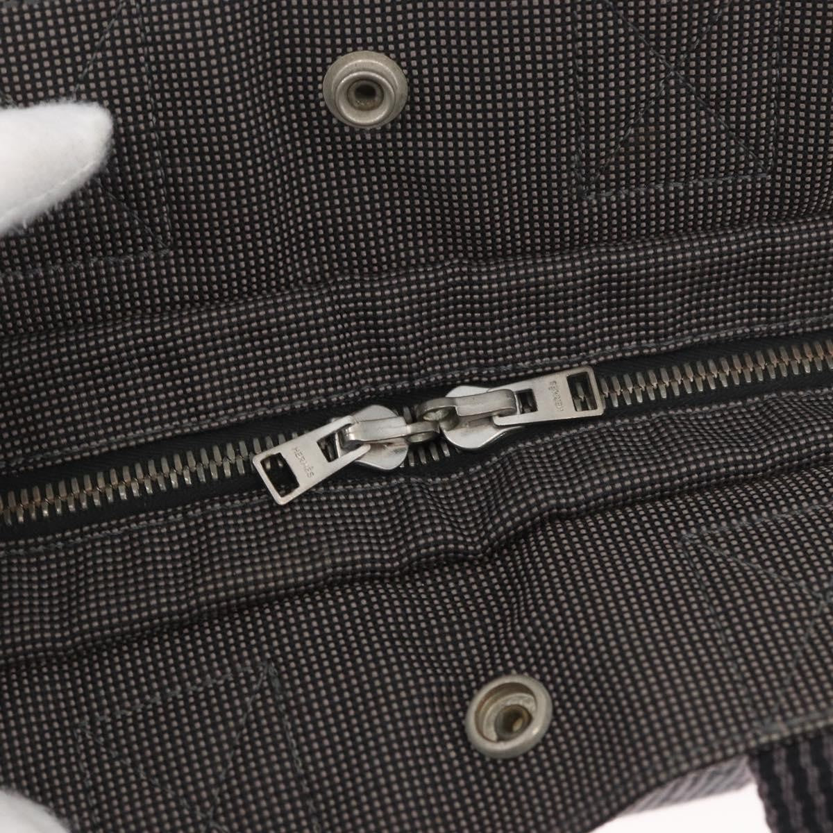 Hermes Fourre-Tout Herline Canvas Gray Canvas Tote Bag Bag (Pre-Owned)