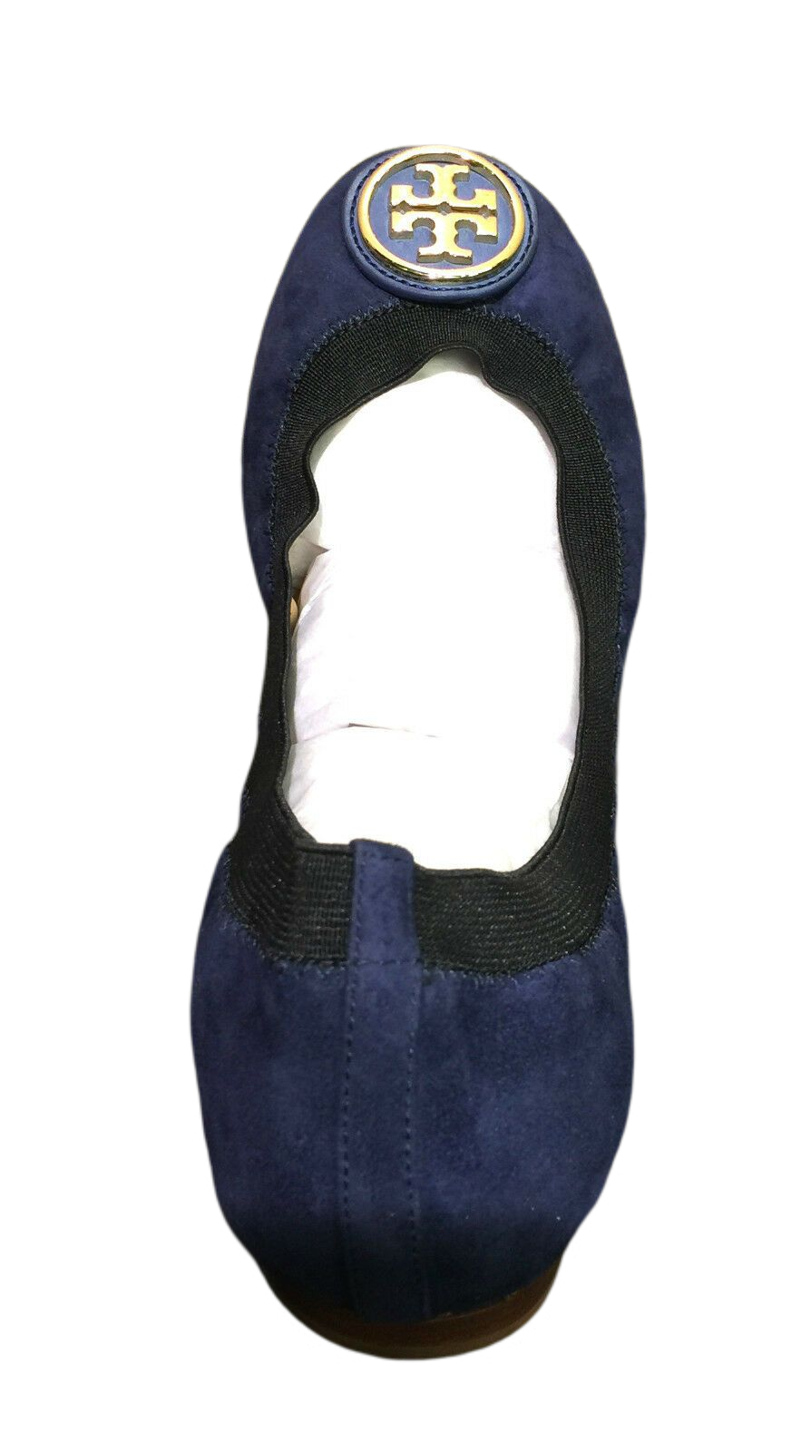 Tory Burch Caroline Ballet Clare Blue Suede Flats Shoes