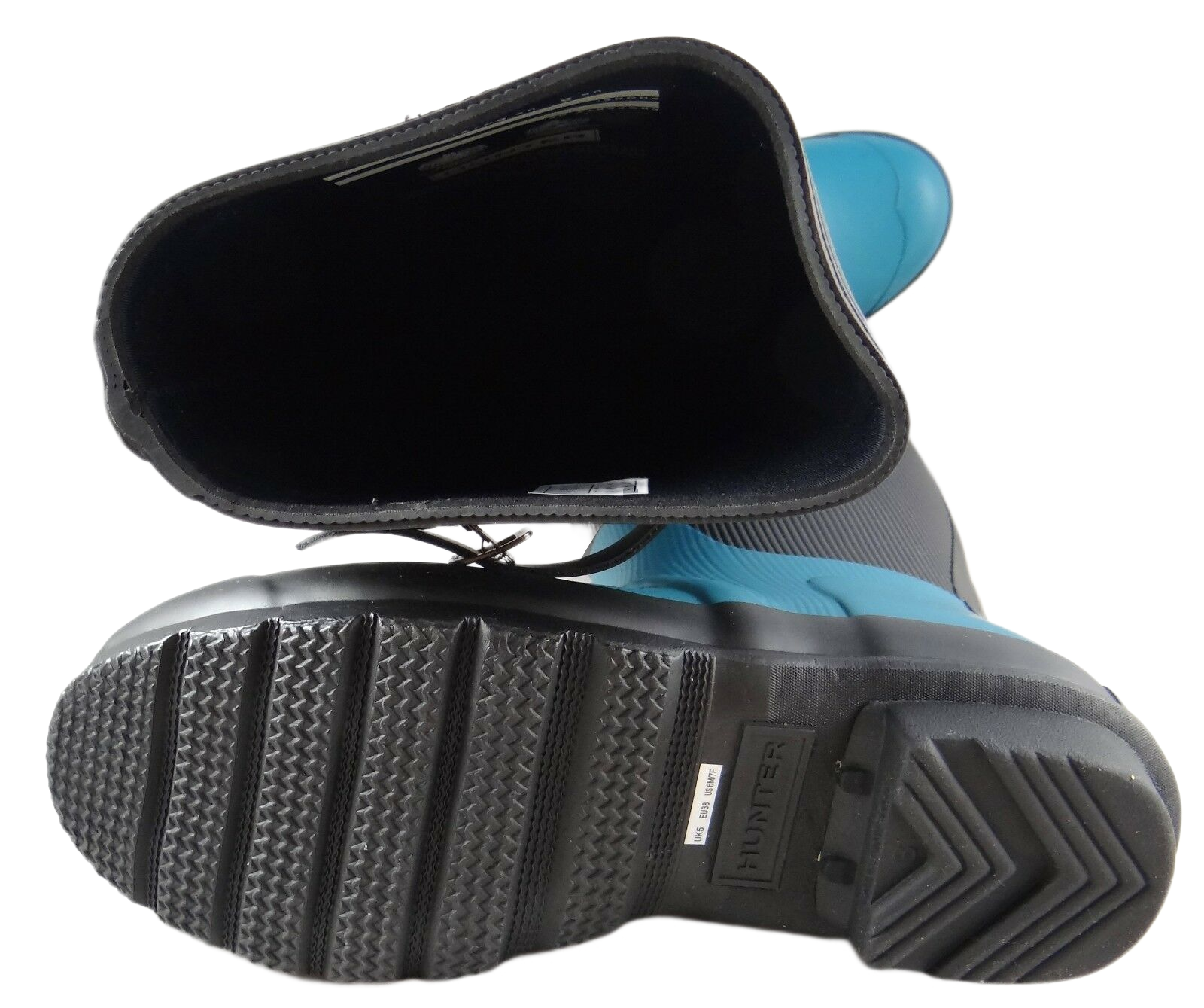 Hunter Tall Ribbled Leg Wellington Rain Boots