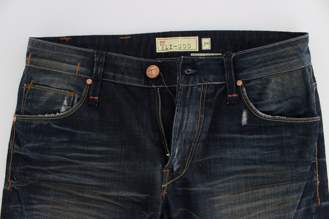 Acht Sleek Slim Fit Italian Denim for Men's Men