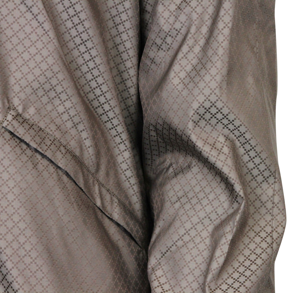 Gucci Men's Diamante Brown Polyamide Polyester Hooded Blouse Jacket