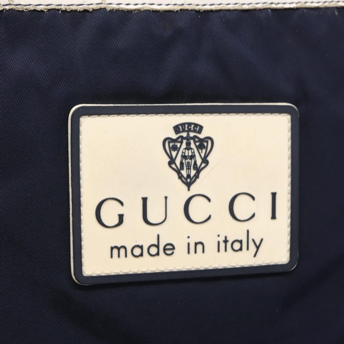Gucci Vintage Gg Coated Canvas Navy Nylon Shoulder Bag Bag (Pre-Owned)
