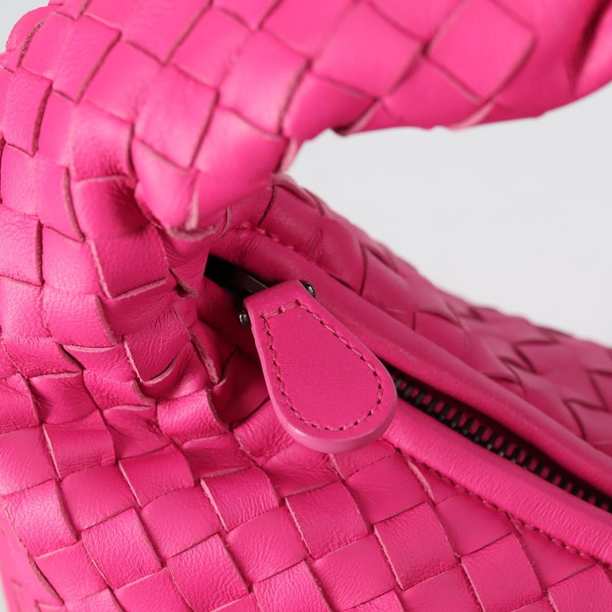 Bottega Veneta Veneta Hobo Intrecciato Nappa Pink Leather Bag (Pre-Owned)