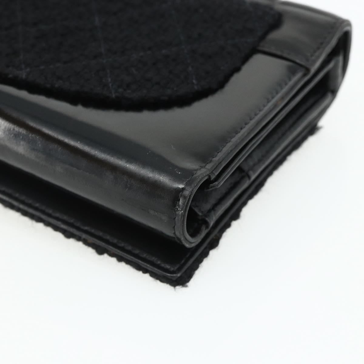 Chanel Flap Clutch Leather Black Leather Clutche & Pouche Bag (Pre-Owned)