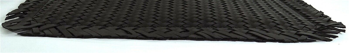 Michael Kors Jet Set Woven Leather Large Zip Pouch Clutch Wristlet&Gift Box