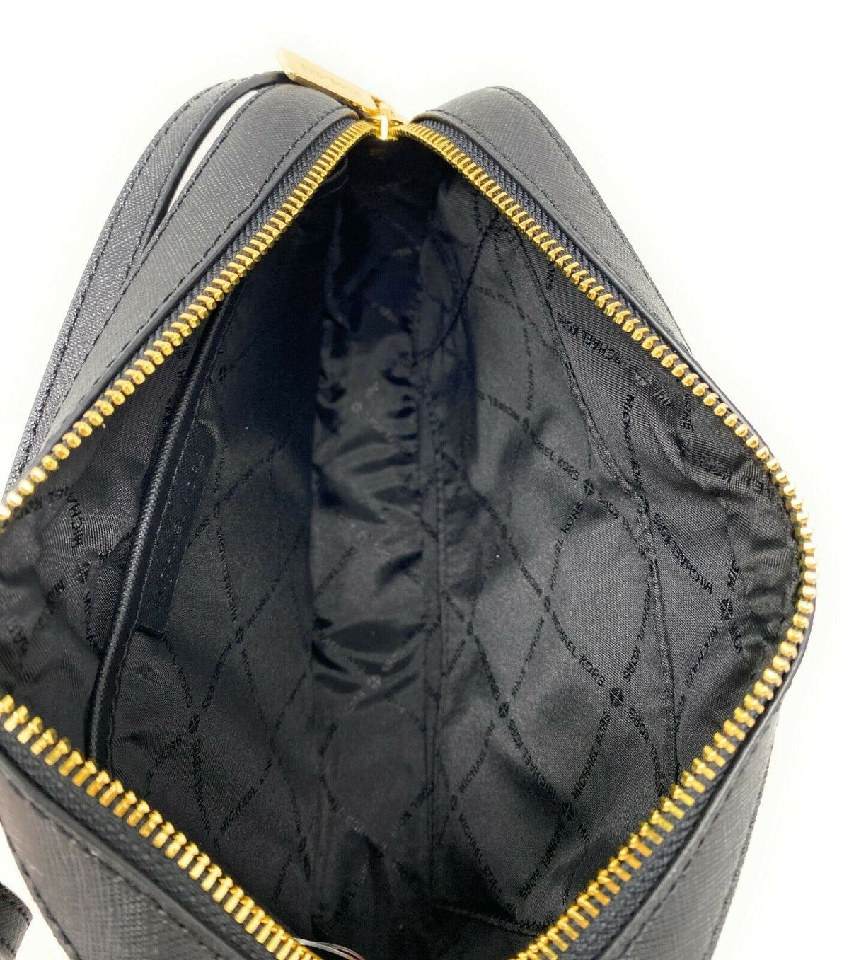 MICHAEL KORS Jet Set Zip Chain Large Saffiano Leather Crossbody Bag