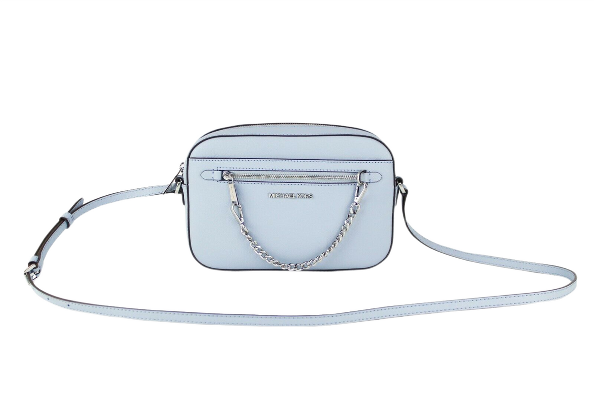 MICHAEL KORS Jet Set Zip Chain Large Saffiano Leather Crossbody Bag
