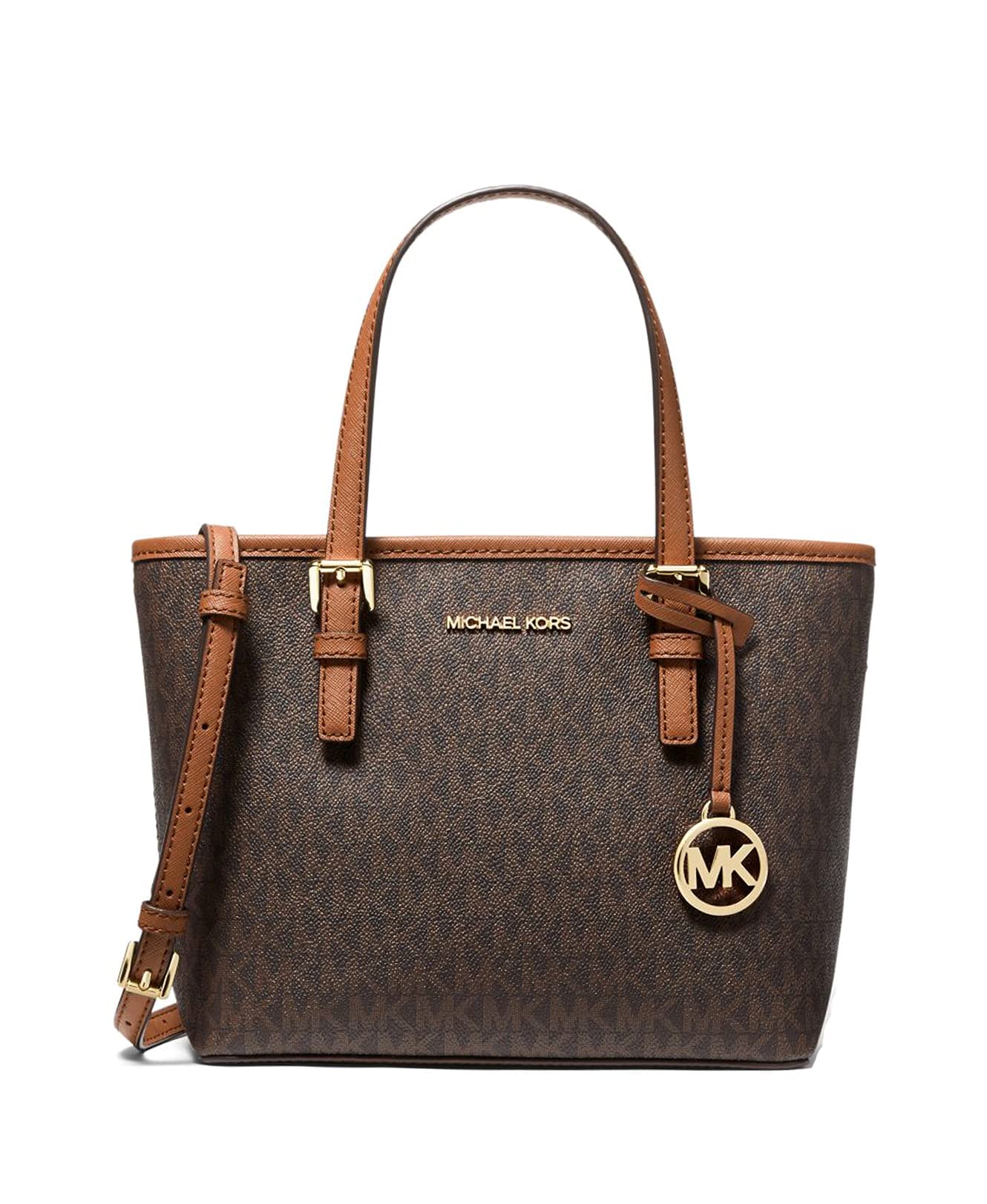 Michael Kors Jet Set Travel Carry All Convertible Top Zip Tote Bag